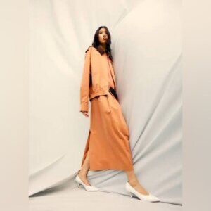 $795 NEW Tibi Bio Twill Bomber Jacket With Removable Corduroy Collar (Small)